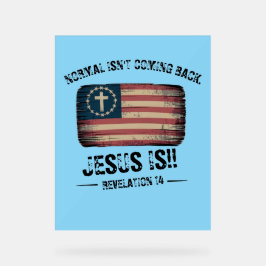 Jesus kommt zurück acrylschild