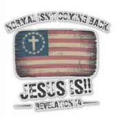 Jesus kommt zurück aufkleber (Vorderseite)