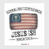 Jesus kommt zurück aufkleber (Blatt)