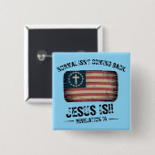 Jesus kommt zurück button (Vorne & Hinten)