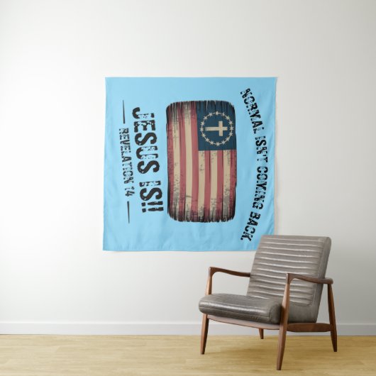 Jesus kommt zurück wandteppich (Beispiel (Horizontal))