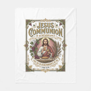 Jesus Kommunion Jesus Kommunion Christlicher Glaub Fleecedecke