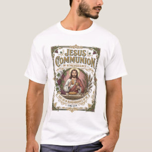 Jesus Kommunion Jesus Kommunion Christlicher Glaub T-Shirt