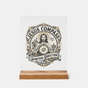 Jesus Kompass Spirituelle Richtung Jesus Kompass S Acrylschild