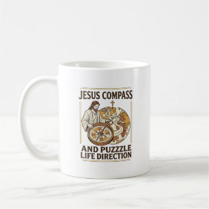Jesus Kompass Und Puzzle Lebensrichtung Jesus Komp Kaffeetasse