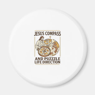 Jesus Kompass Und Puzzle Lebensrichtung Jesus Komp Magnet