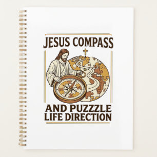 Jesus Kompass Und Puzzle Lebensrichtung Jesus Komp Planer