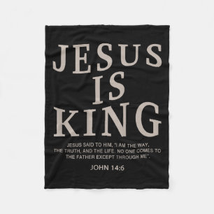 Jesus König Christliche Männer Jugend Gott Guter S Fleecedecke