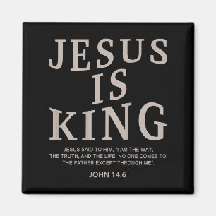 Jesus König Christliche Männer Jugend Gott Guter S Magnet