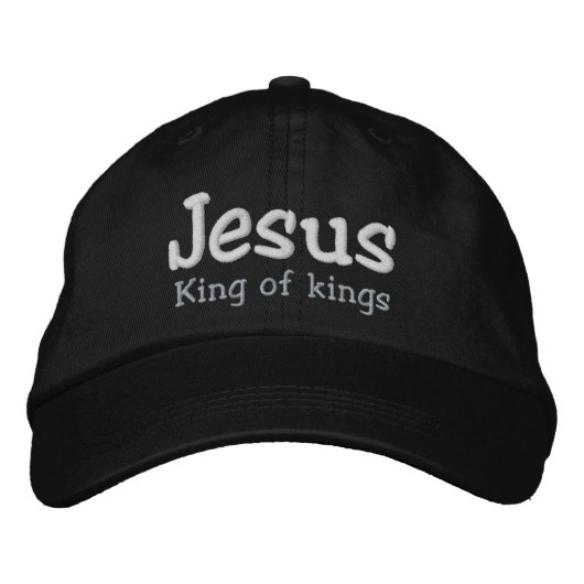 Jesus König der Könige Bestickte Baseballkappe (Vorderseite)