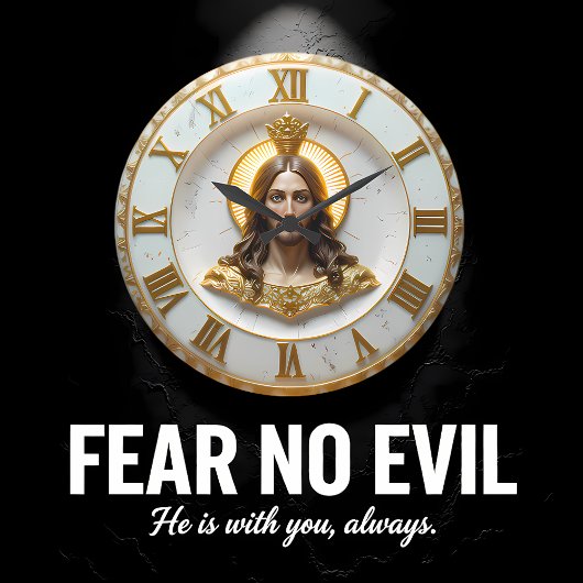 Jesus König der Könige Marmor Große Wanduhr