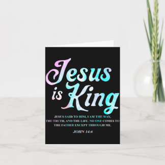 Jesus König Johannes 14 6 Glaubensdesign Karte