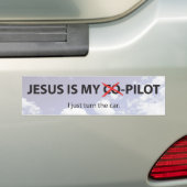 Jesus - Kopilot-Autoaufkleber Autoaufkleber (Auf Auto)