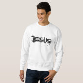 Jesus-Kratzer Noir Sweatshirt (Vorne ganz)
