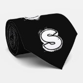 Jesus-Krawatte (weiße Buchstaben) Krawatte (Gerollt)