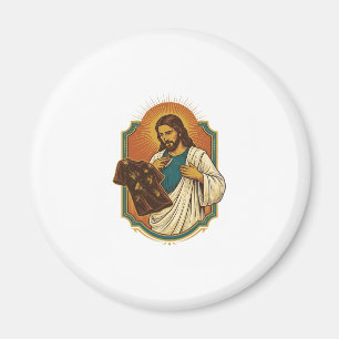 Jesus Kreide bedeckte schwarze Gym-Kleidung Chaos Magnet