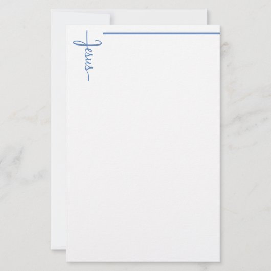 Jesus Kreuz Briefpapier (Vorderseite)
