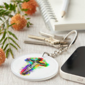 Jesus Kreuz Bunt Schlüsselanhänger (Vorderseite rechts)