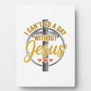 Jesus Kreuz Christliche Typografie-Shirt Design_1 Fotoplatte