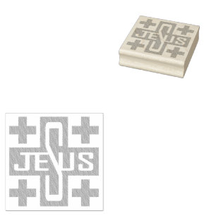 Jesus' Kreuz Gummistempel