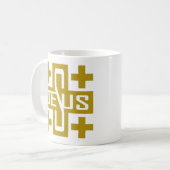 Jesus' Kreuz Kaffeetasse (Vorderseite Links)
