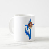 Jesus Kreuz Kaffeetasse (Vorderseite Links)