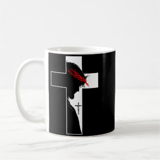 Jesus Kreuz Krone des christlichen Glaubens Symbol Kaffeetasse