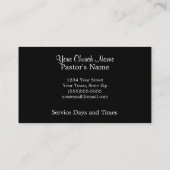 Jesus-Kreuz mit Licht Visitenkarte (Rückseite)