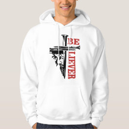 Jesus-Kreuz-Nagel-Design – Mächtiges Christentum Hoodie