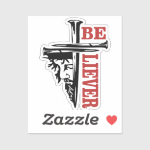 Jesus Kreuz Nageldesign – Mächtiger Christlicher G Aufkleber