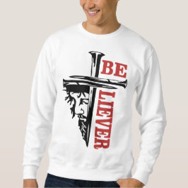 Jesus Kreuz Nageldesign – Mächtiger Christlicher G Sweatshirt