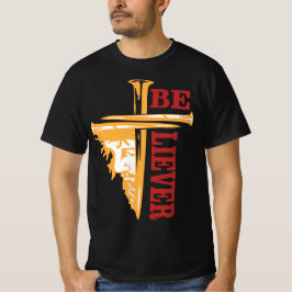 Jesus Kreuz Nageldesign – Mächtiger Christlicher G T-Shirt
