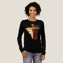 Jesus Kreuz Nageldesign – Mächtiges Christentum Tri-Blend Shirt