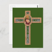 Jesus Kreuz Postkarte (Vorne/Hinten)