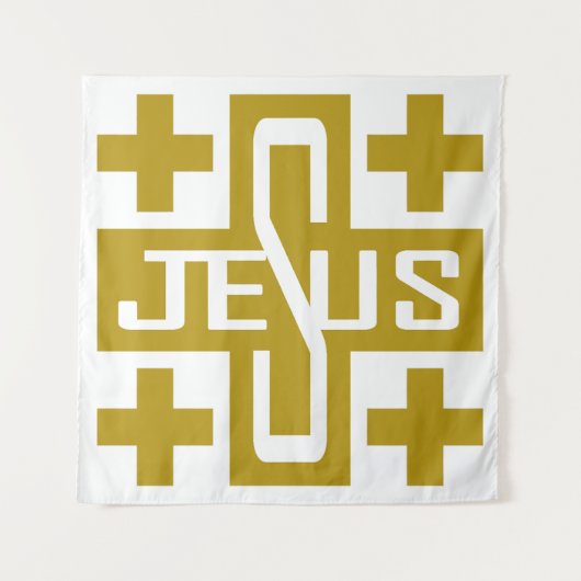 Jesus' Kreuz Wandteppich (Vorderseite)