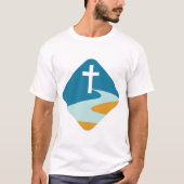 Jesus kreuzen auf dem T - Shirt (Vorderseite)