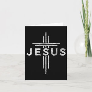 Jesus kreuzen Christus Christliches Vintages Jesus Karte