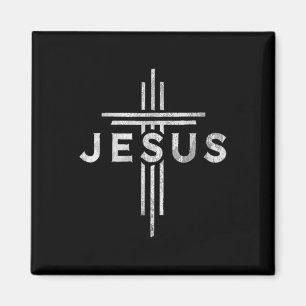 Jesus kreuzen Christus Christliches Vintages Jesus Magnet