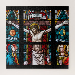 Jesus kreuzigte am Kreuz Puzzle