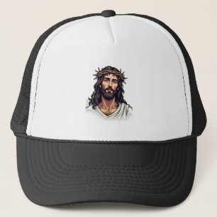 Jesus Kronennägel Vintage Gravur T-Shirt 2 Truckerkappe