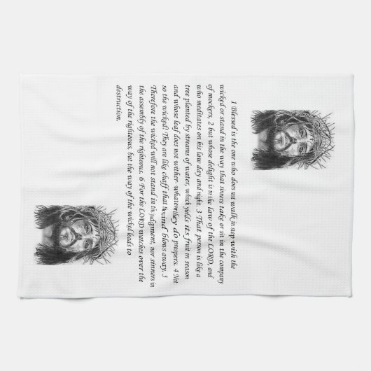 Jesus Küchenhandtuch Geschirrtuch (Horizontal)
