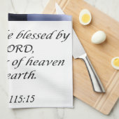 Jesus Küchenhandtuch Psalm 115:15 Geschirrtuch (Viertel Falte)