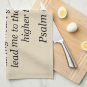 Jesus Küchenhandtuch Psalm 61:1-2 Geschirrtuch (Viertel Falte)