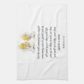 Jesus Küchenhandtuch Psalm 91:11-12 Geschirrtuch (Vertikal)