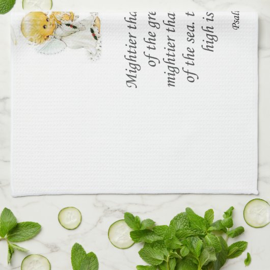 Jesus Küchenhandtuch Psalm 93:4 Geschirrtuch (Gefaltet)