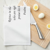 Jesus Küchenhandtuch Psalm 97:12 Geschirrtuch (Viertel Falte)