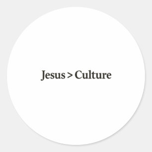 Jesus > Kulturaufkleber. Runder Aufkleber