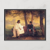 Jesus kümmert sich um mich postkarte (Vorderseite)