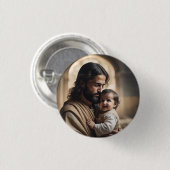 Jesus Kunst Button (Vorne & Hinten)
