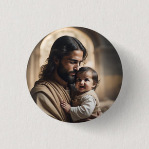 Jesus Kunst Button